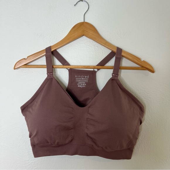 Kindred Bravely Other - Kindred Bravely Wireless Ribbed Bralet Brown Lounge Nursing Bra Size XL